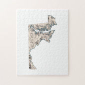 Vintage Bilderkarte von Maryland Puzzle (Vertikal)