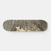 Vintage bildhafte Karte von Baltimore (1912) Skateboard (Horizontal)