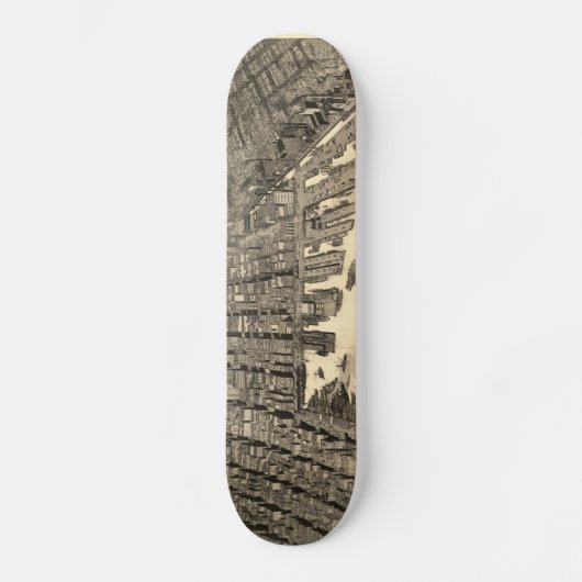 Vintage bildhafte Karte von Baltimore (1912) Skateboard (Vorderseite)