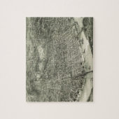 Vintage bildhafte Karte von Cincinnati (1900) Puzzle (Vertikal)