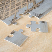 Vintage bildhafte Karte von Galveston (1871) Puzzle (Seite)