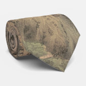 Vintage bildhafte Karte von Jerusalem Israel Krawatte (Gerollt)