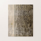 Vintage bildhafte Karte von Kennebunk Maine (1895) Puzzle (Vertikal)