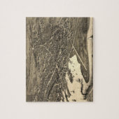 Vintage bildhafte Karte von Nantucket (1881) Puzzle (Vertikal)