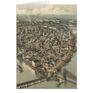 Vintage bildhafte Karte von Pittsburgh (1902)
