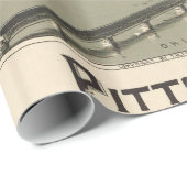 Vintage bildhafte Karte von Pittsburgh (1902) Geschenkpapier (Rolleneckpunkt)