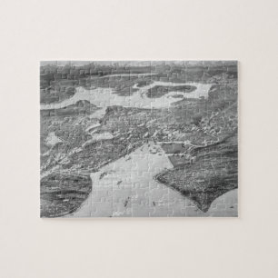 Vintage bildhafte Karte von Seattle (1908) Puzzle