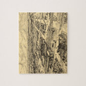 Vintage bildhafte Karte von SüdMilwaukee (1906) Puzzle (Vertikal)