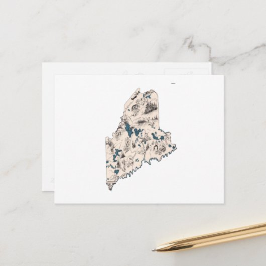 Vintage Bildkarte  Staat zeichnen Postkarte (Vorderseite/Rückseite Beispiel)