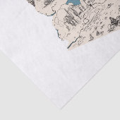 Vintage Bildkarte von Arizona Seidenpapier (Ausschnitt)