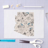 Vintage Bildkarte von Arizona Seidenpapier (Handwerk)