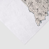 Vintage Bildkarte von Indiana Seidenpapier (Ausschnitt)