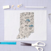 Vintage Bildkarte von Indiana Seidenpapier (Handwerk)