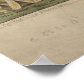 Vintage Bildkarte von Jerusalem Israel (1871) Poster (Ecke)