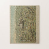 Vintage Bildkarte von Jerusalem Israel (1871) Puzzle (Vertikal)