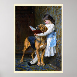 Vintage Bildung durch Briton Riviere Poster