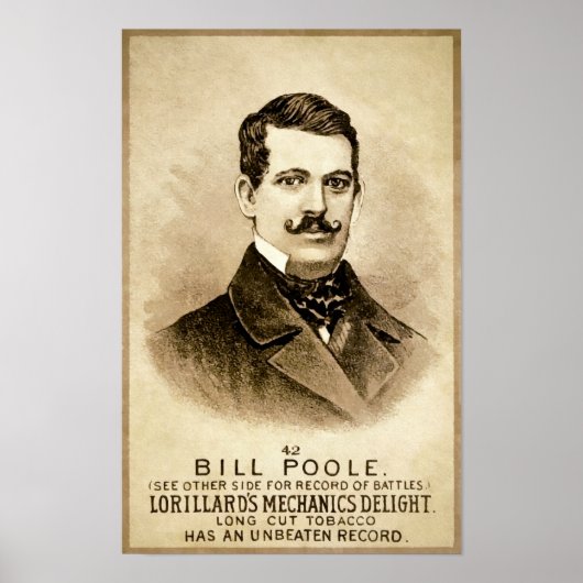 Vintage Bill Poole Boxposter Poster (Vorne)