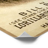 Vintage Bill Poole Boxposter Poster (Ecke)