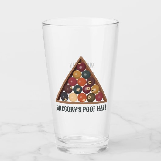 Vintage Billard-Balls - Geeigneter Billardtisch Glas (Vorderseite)