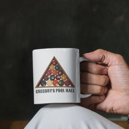 Vintage Billard-Balls - Geeigneter Billardtisch Kaffeetasse