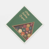Vintage Billard-Balls - Geeigneter Billardtisch Serviette (Ecke)