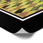 Vintage Billard Spielplakatwerbung Poster (Ecke)