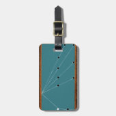 Vintage Billard Tafel Billardtisch Gepäckanhänger (Vorderseite vertikal)