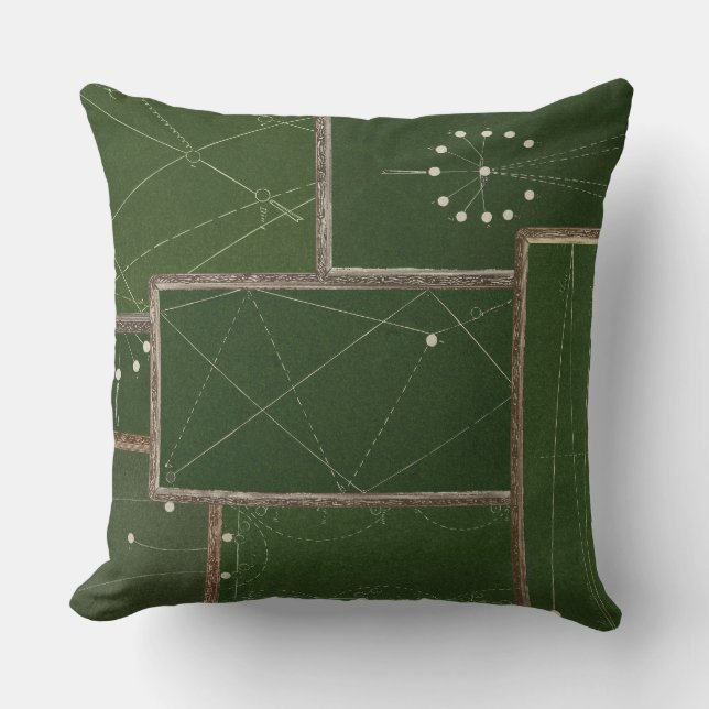 Vintage Billard Tafel Billardtisch Kissen (Vorderseite)