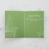 Vintage Billard Tischpoolspieler Antik einzigartig Karte (Innenseite)