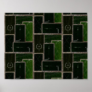 Vintage Billardtisch Poolbillardtisch Kunst Poolha Poster