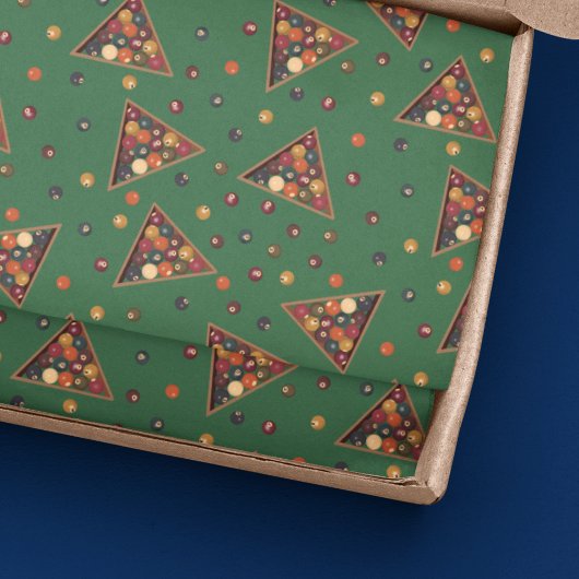Vintage Billardtische Seidenpapier