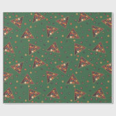 Vintage Billiard Balls Pool Table Themed Geschenkpapier (Flach)