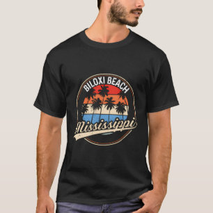Vintage Biloxi Beach Mississippi Palmenstrand T-Shirt