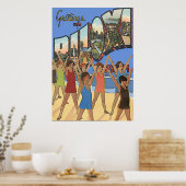 Vintage Biloxi MS Poster (Küche)