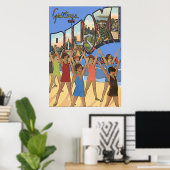 Vintage Biloxi MS Poster (Heimbüro)