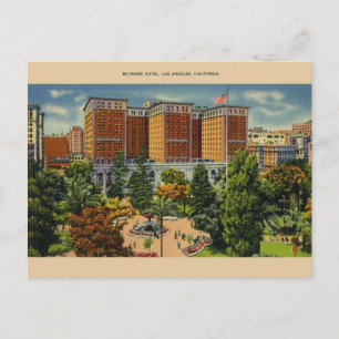 Vintage Biltmore Hotel Los Angeles Postkarte