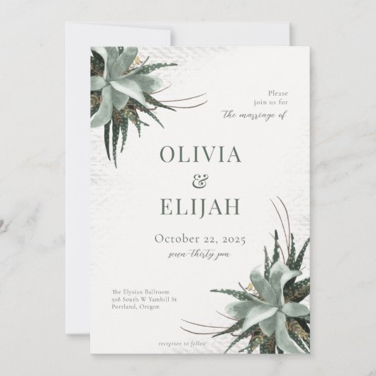 Vintage Bio Blutergüsse Einladung (Vorderseite)