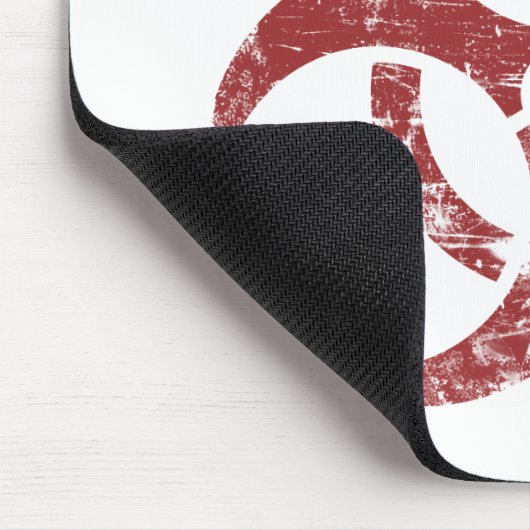 Vintage Biogefährdung Mousepad (Ecke)