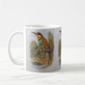 Vintage Bird-Art-Tasse mit Text Kaffeetasse (Links)