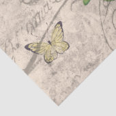 Vintage Bird Floral Butterfells Ephemera Decoupage Seidenpapier (Detail)