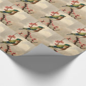 Vintage Bird Geschenkpapier (Ecke)