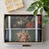 Vintage Bird Gothic Raven King Crown Decoupage Seidenpapier (Geschenk)