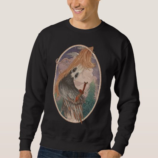 Vintage Bird Sweatshirt | Retro Old-Style  (Vorderseite)