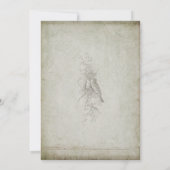 VINTAGE BIRD WEDD INVITATION COLLECTION EINLADUNG (Rückseite)