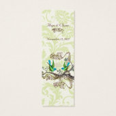 Vintage Bird-Wedding-Tags (Rückseite)