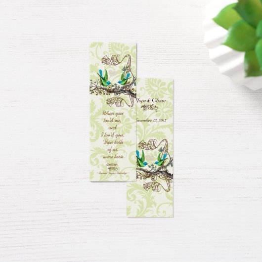 Vintage Bird-Wedding-Tags (Schreibtisch)