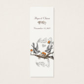 Vintage Bird-Wedding-Tags (Rückseite)