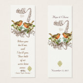 Vintage Bird-Wedding-Tags (Vorne & Hinten)