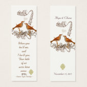 Vintage Bird-Wedding-Tags (Vorne & Hinten)