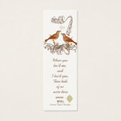 Vintage Bird-Wedding-Tags (Vorderseite)